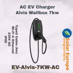 EN+: AC EV Charger Alvis Wallbox 7kw 230V (Type2 Cable) (EV-Alvis-7KW-AC)